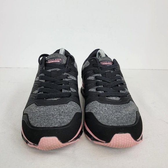 U.S. Polo Association Women's Running Shoes Black Pink US Size 8.5 - Picture 3 of 8